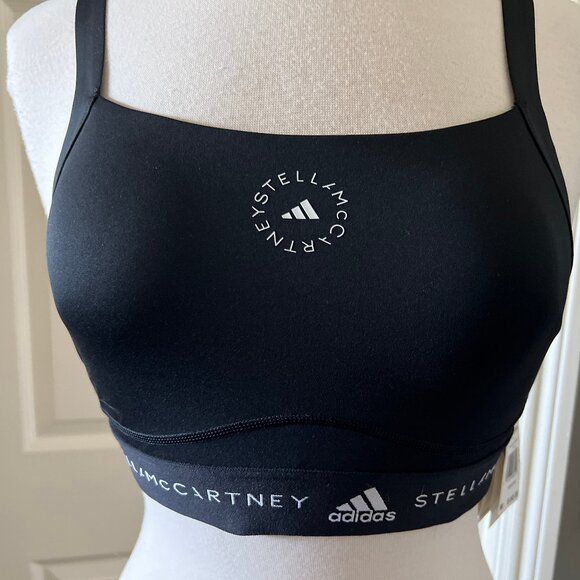 ADIDAS by STELLA McCARTNEY aSMC TPR Sports Bra in Black NEW Medium - Picture 8 of 8